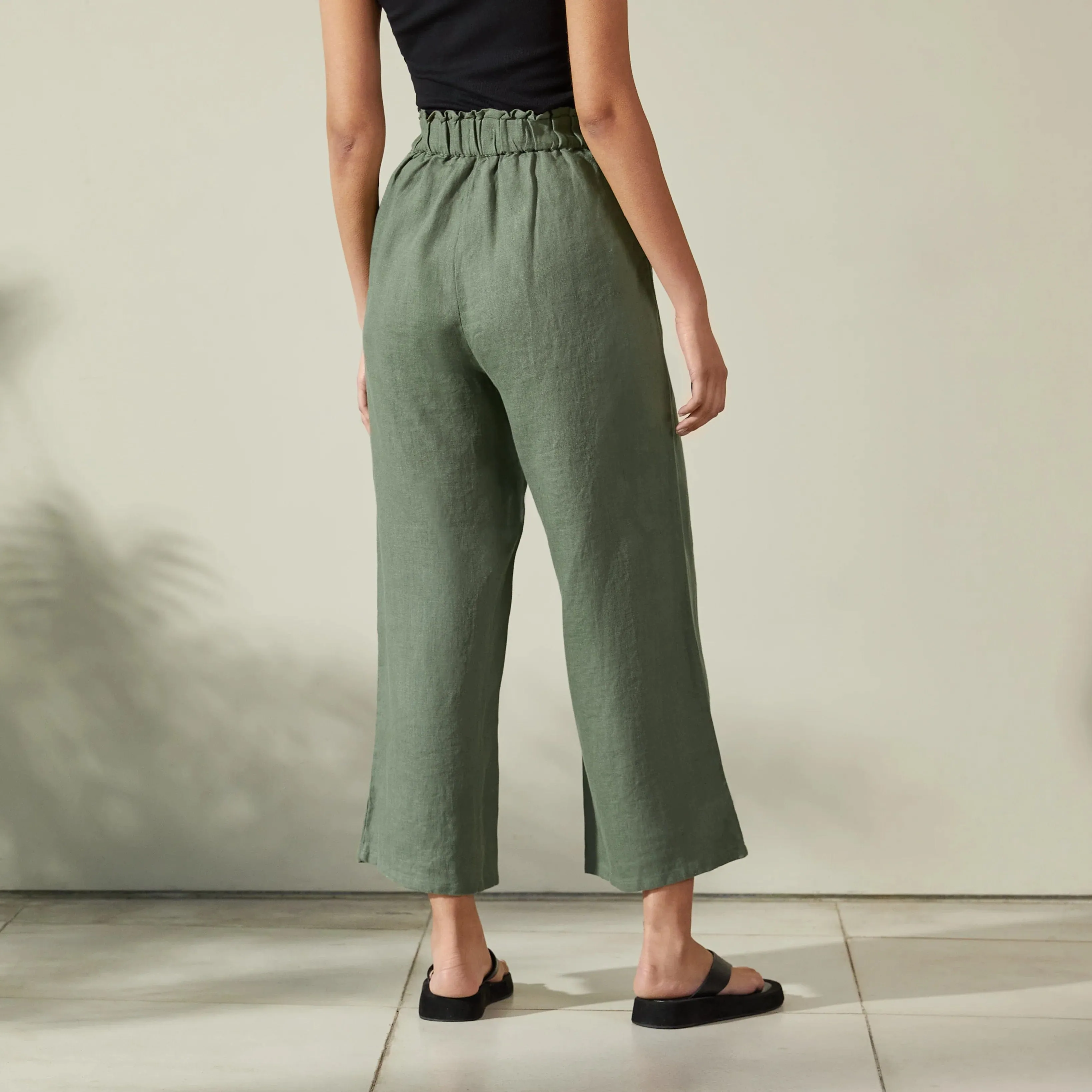 Albaray Ruffle Linen Trouser