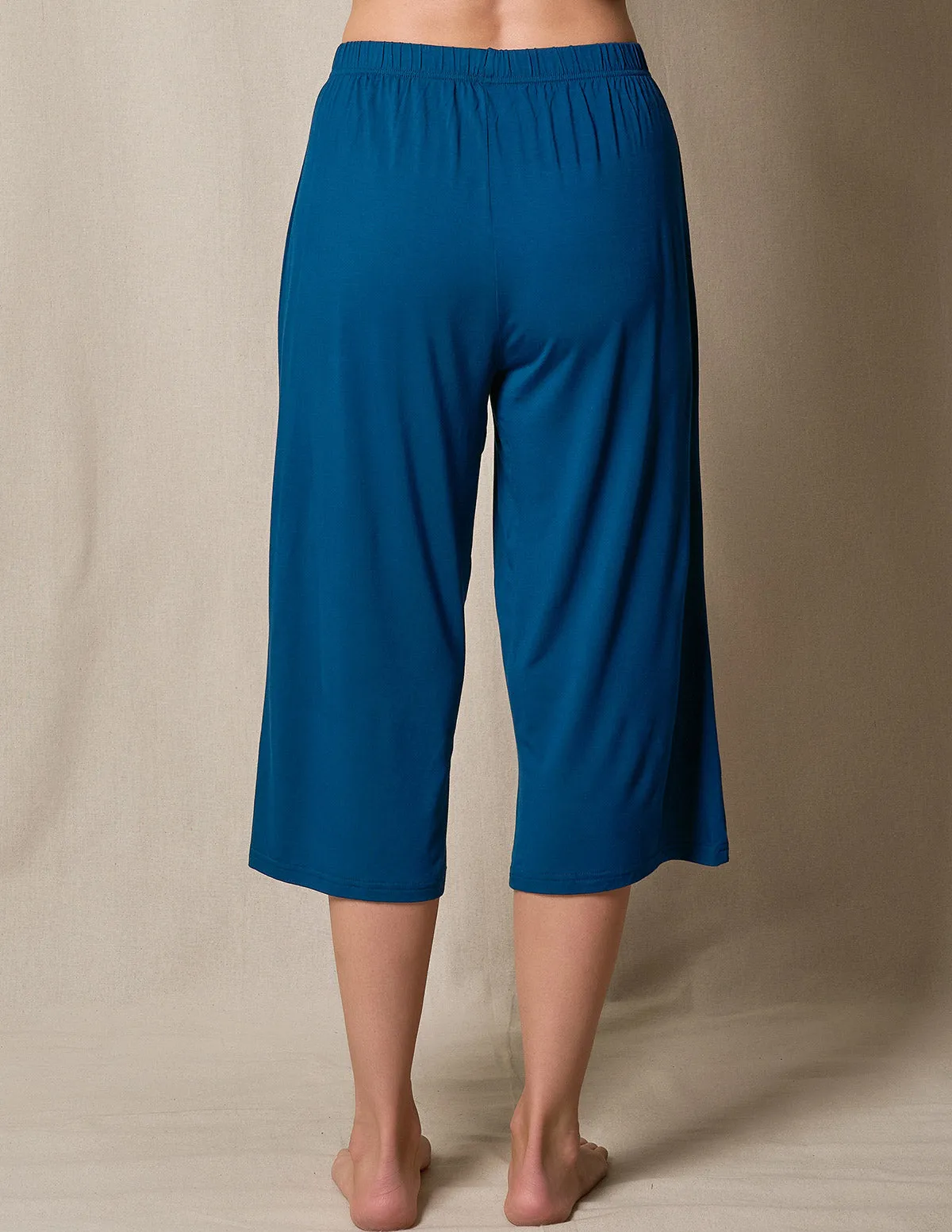 Bamboo Capri Pajama Pants - Atlantic Blue