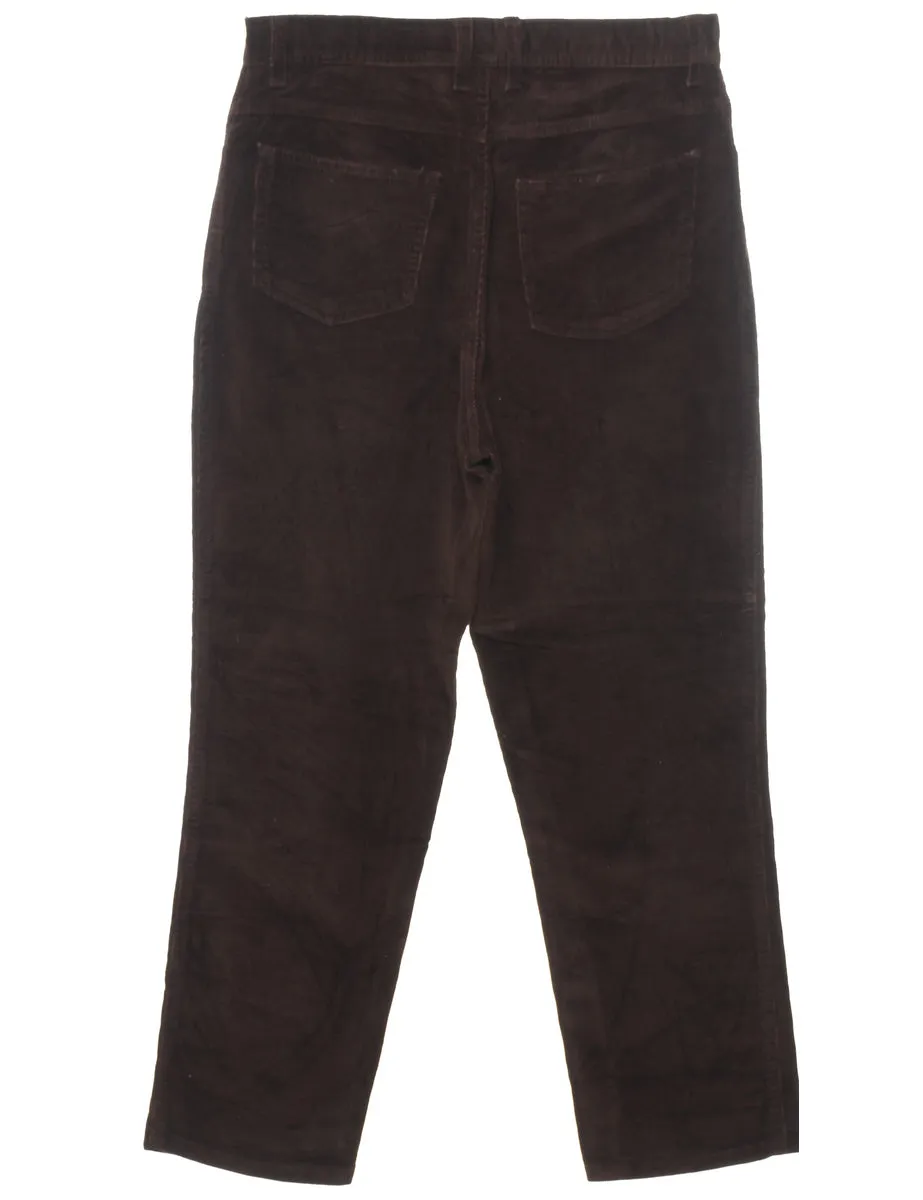 Bill Blass Brown Corduroy Trousers - W30 L27