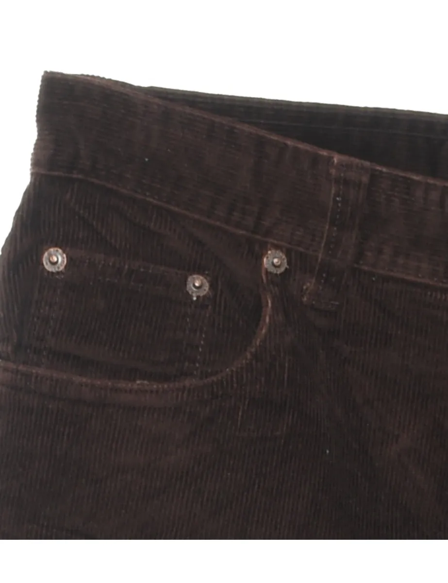 Bill Blass Brown Corduroy Trousers - W30 L27