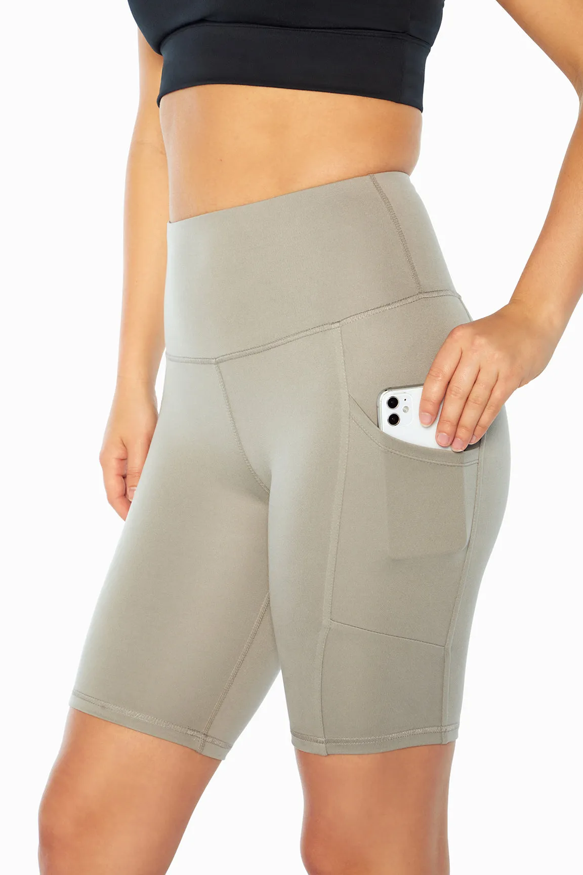 Brenda Side Pocket Tummy Control Bermuda