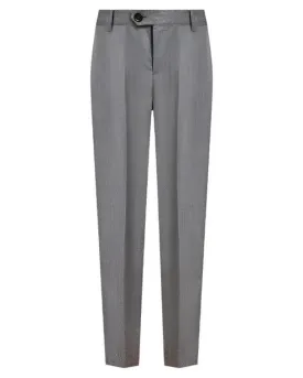 Brunello Cucinelli Mens Mid-Rise Slim Fit Pants in Light Gray