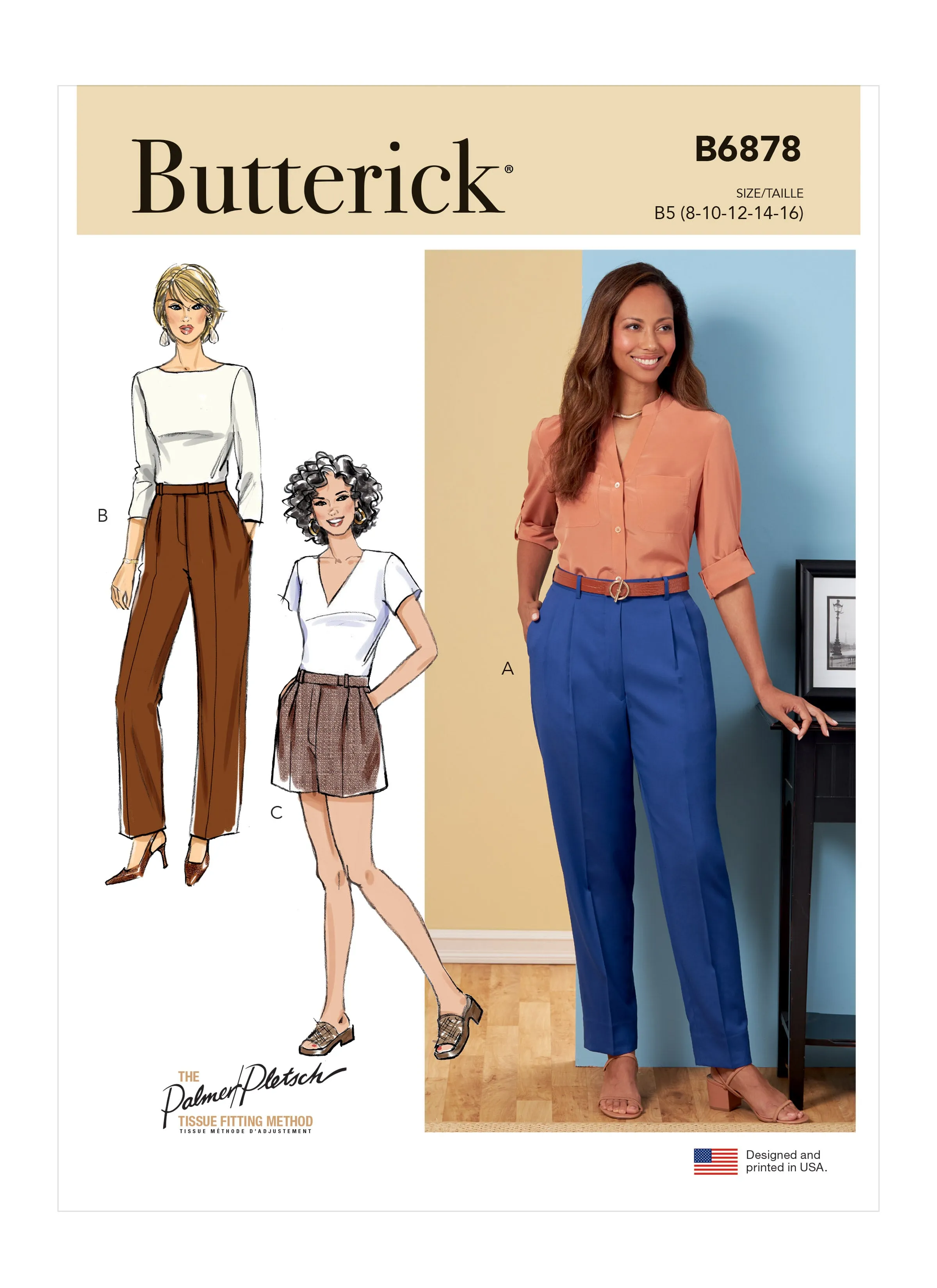 Butterick 6878 Trousers and Shorts sewing pattern