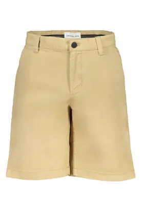 Calvin Klein Men'S Beige Bermuda Pants