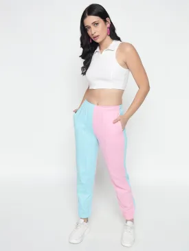 Colour Block High Rise Pants