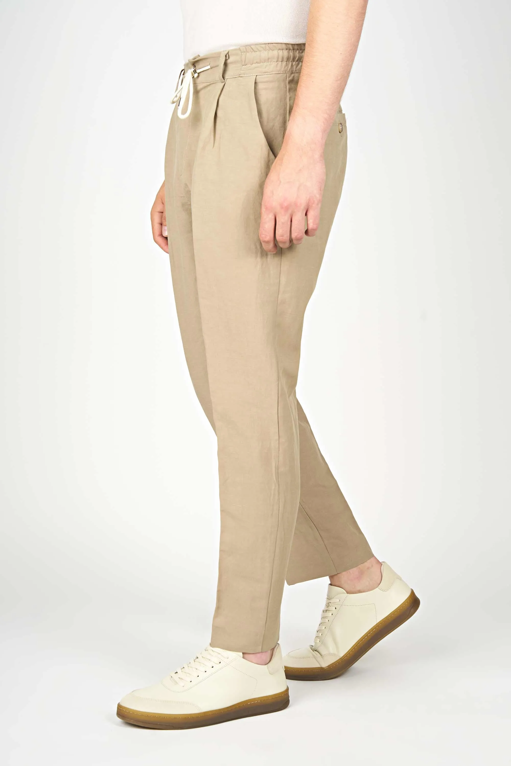 Cotton & Linen Drawstring ZMART Trousers