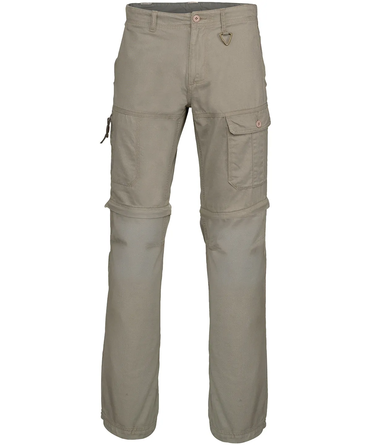 Dark Beige - 2-in-1 multi-pocket trousers