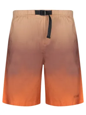 Dregradè beige/orange bermuda shorts