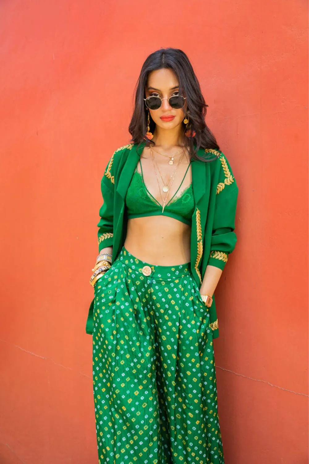 EMERALD BANDHINI SET