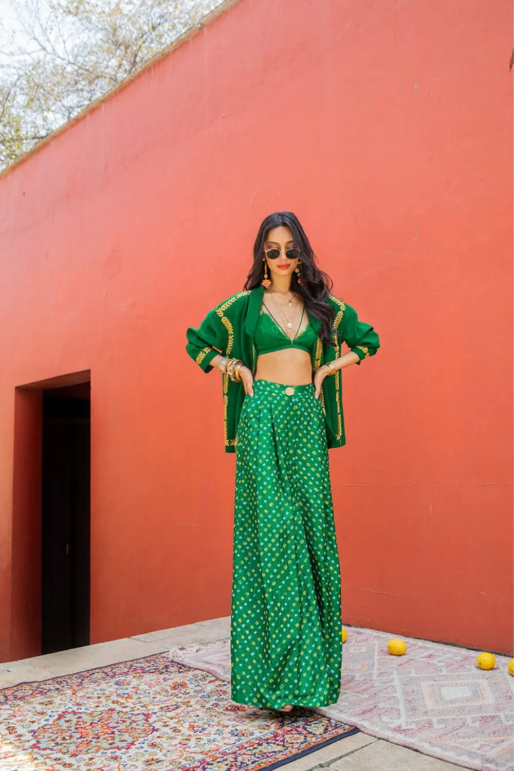 EMERALD BANDHINI SET