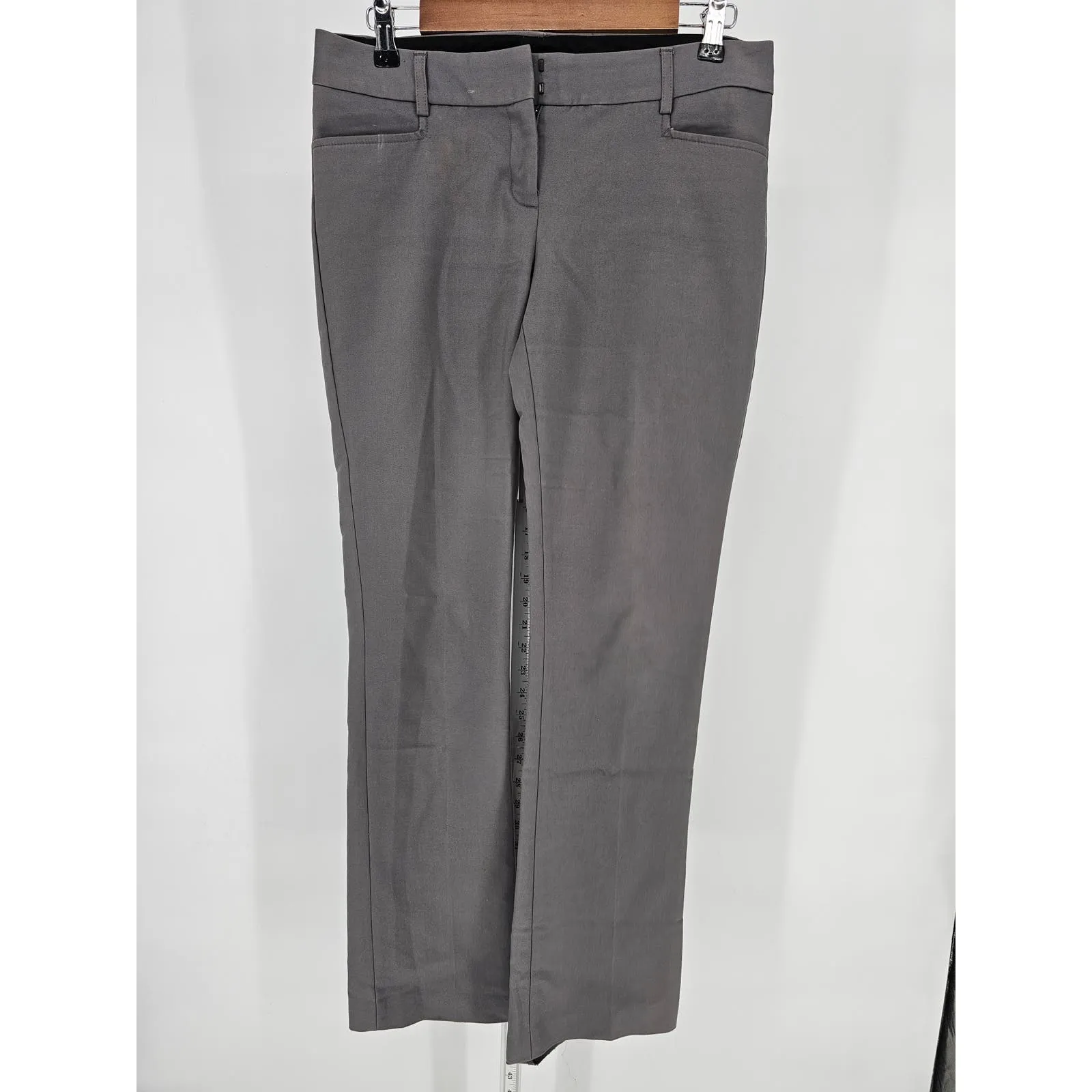 Express Womens Sz 4 Bootcut Classic Dress Pants Gray Mid Rise