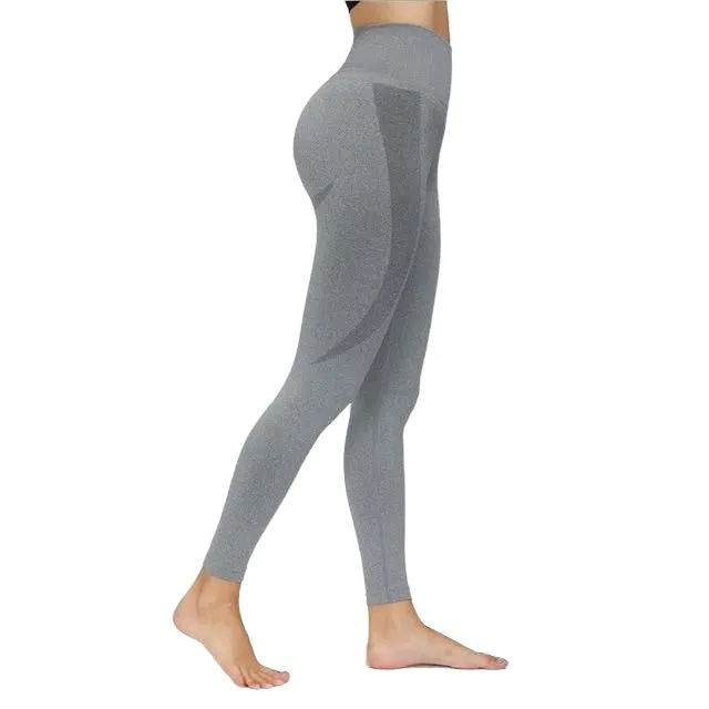 Fashionable Women's High Waist Seamless Push Up Leggings For Yoga