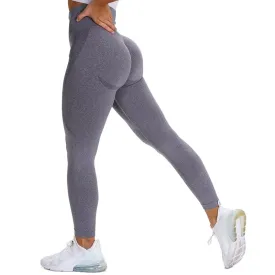 Fashionable Women's High Waist Seamless Push Up Leggings For Yoga