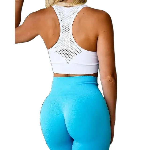 Fashionable Women's High Waist Seamless Push Up Leggings For Yoga