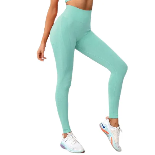 Fashionable Women's High Waist Seamless Push Up Leggings For Yoga