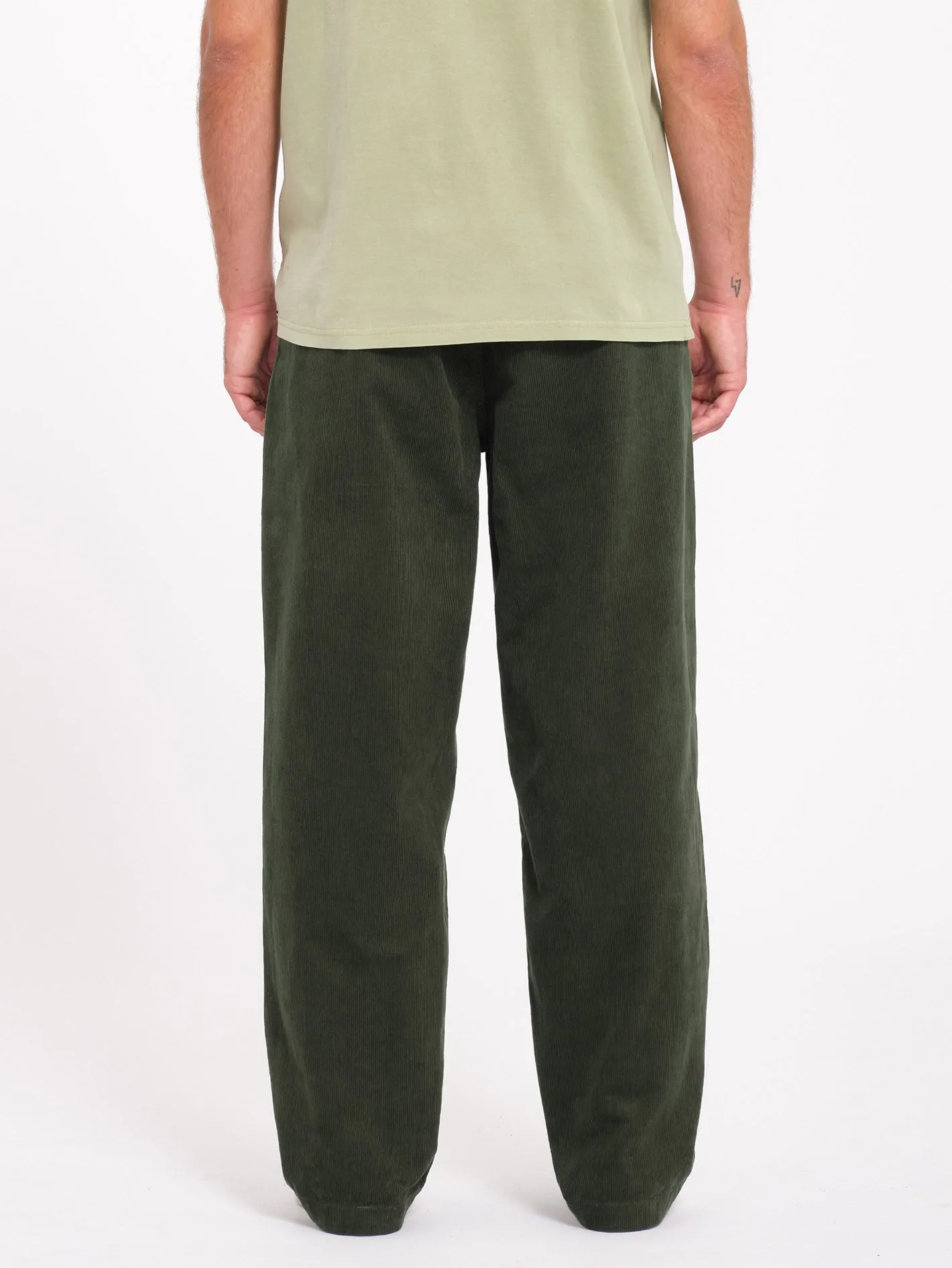 Frickin Loose Tapered Corduroy Trousers - Squadron Green