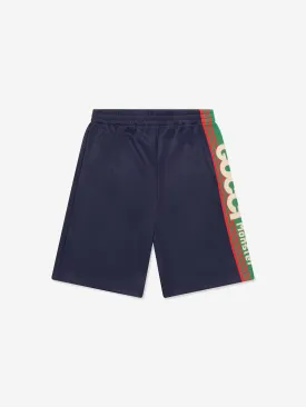 Gucci Boys Logo Bermuda Shorts in Navy