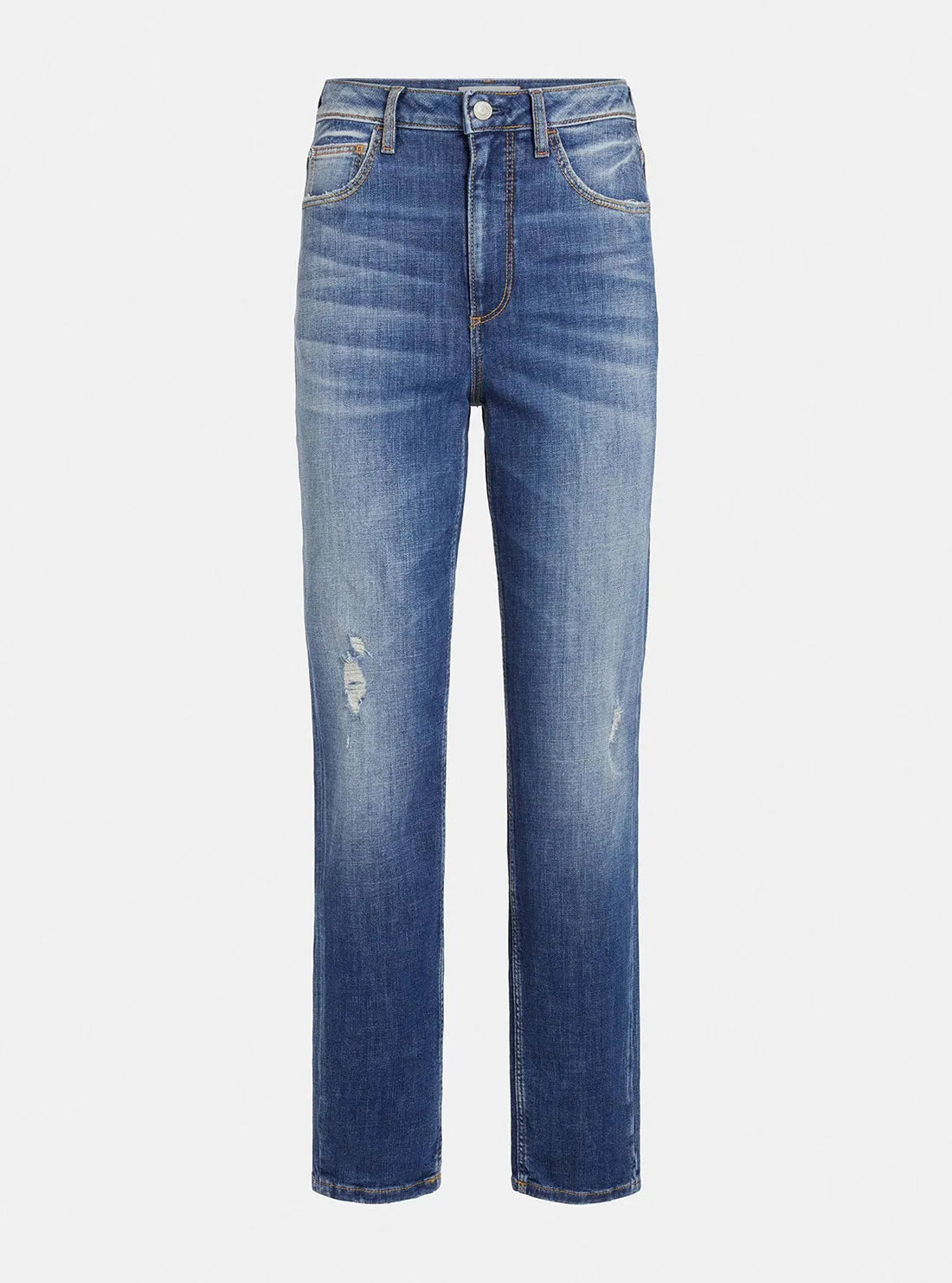 High-Rise Tapered Mom Denim Jeans In Vintage Mid Wash