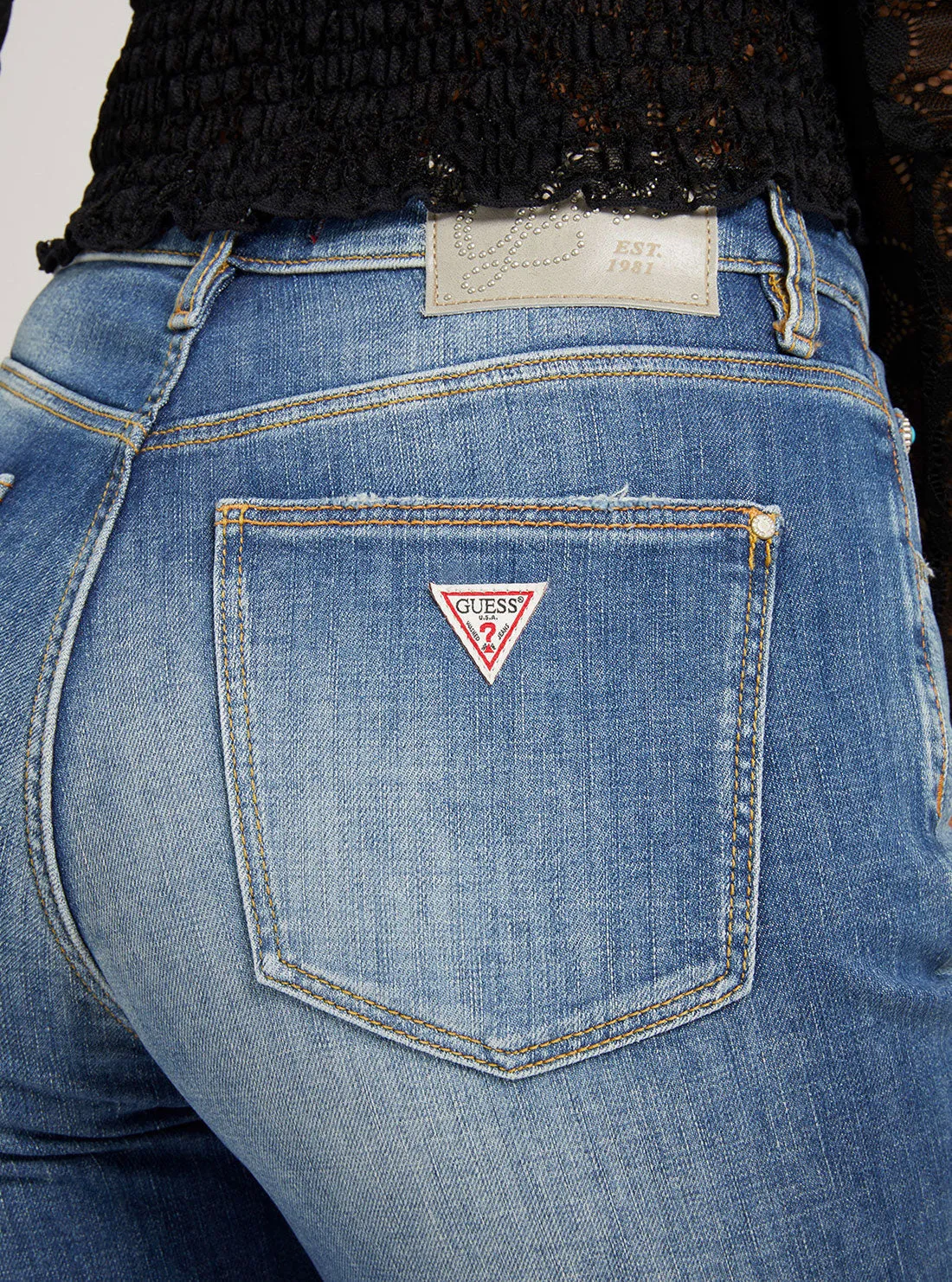 High-Rise Tapered Mom Denim Jeans In Vintage Mid Wash