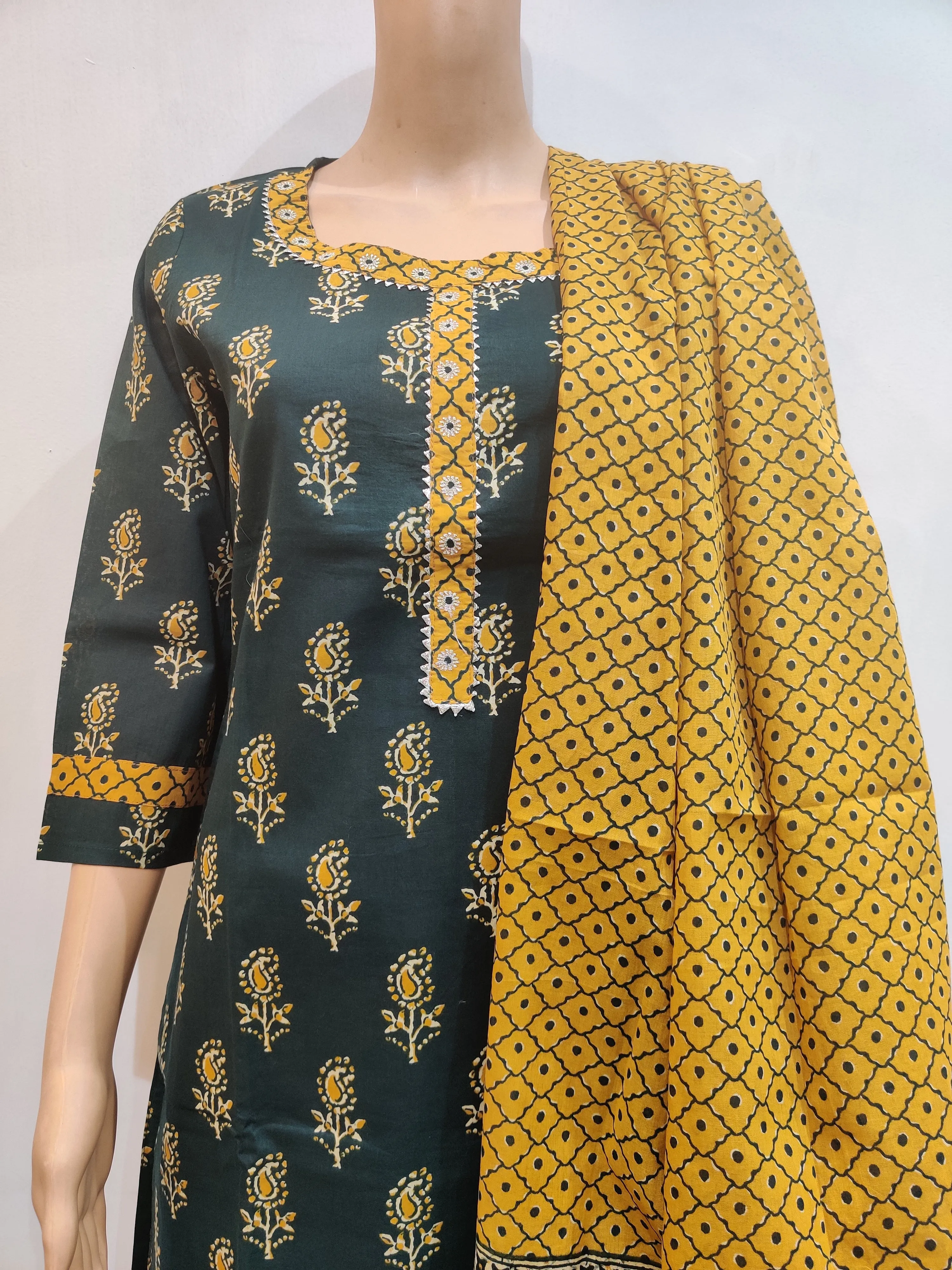 Hollyhock Kurta pant dupatta set