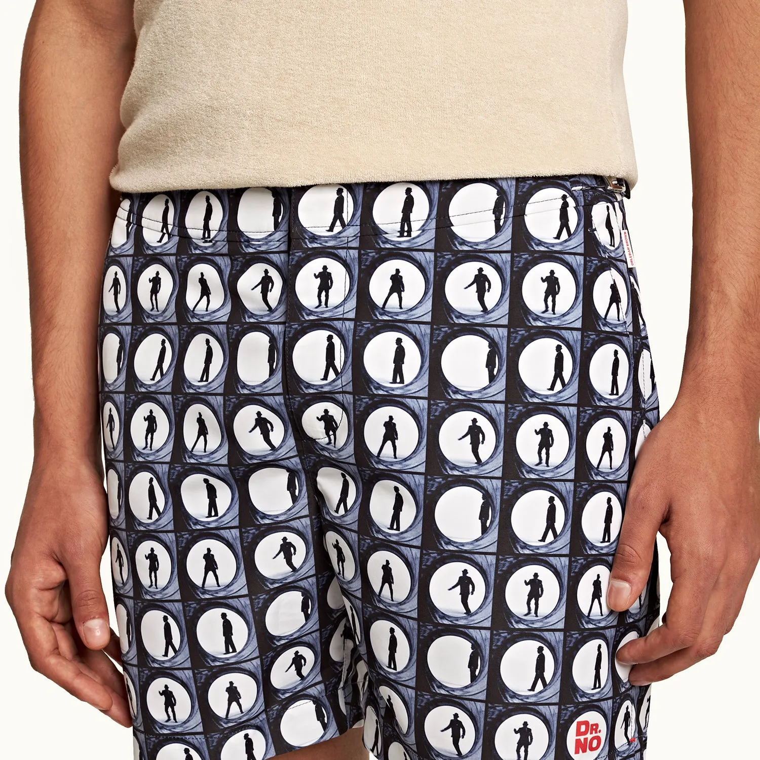 James Bond Dr. No Gun Barrel Swim Shorts - By Orlebar Brown