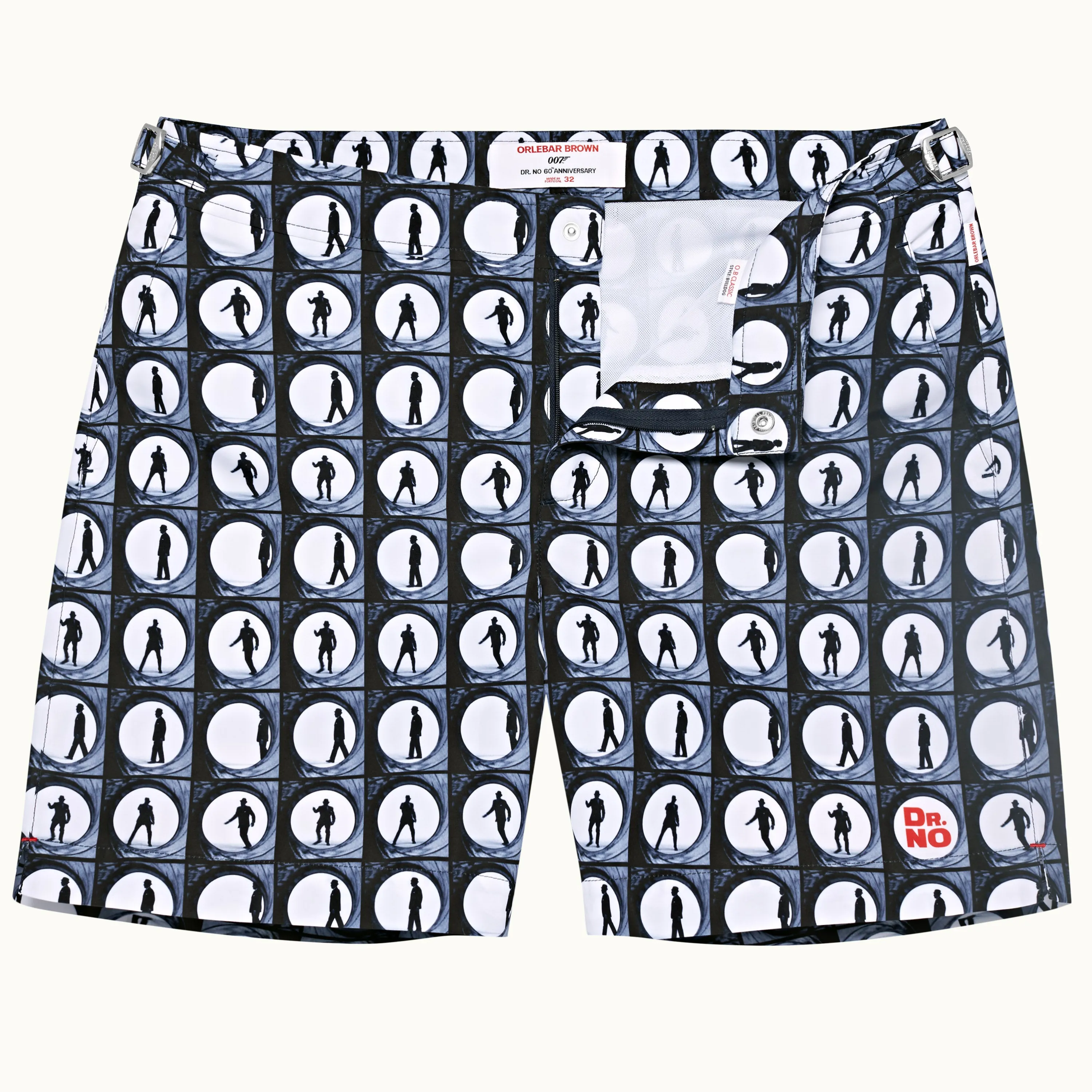 James Bond Dr. No Gun Barrel Swim Shorts - By Orlebar Brown