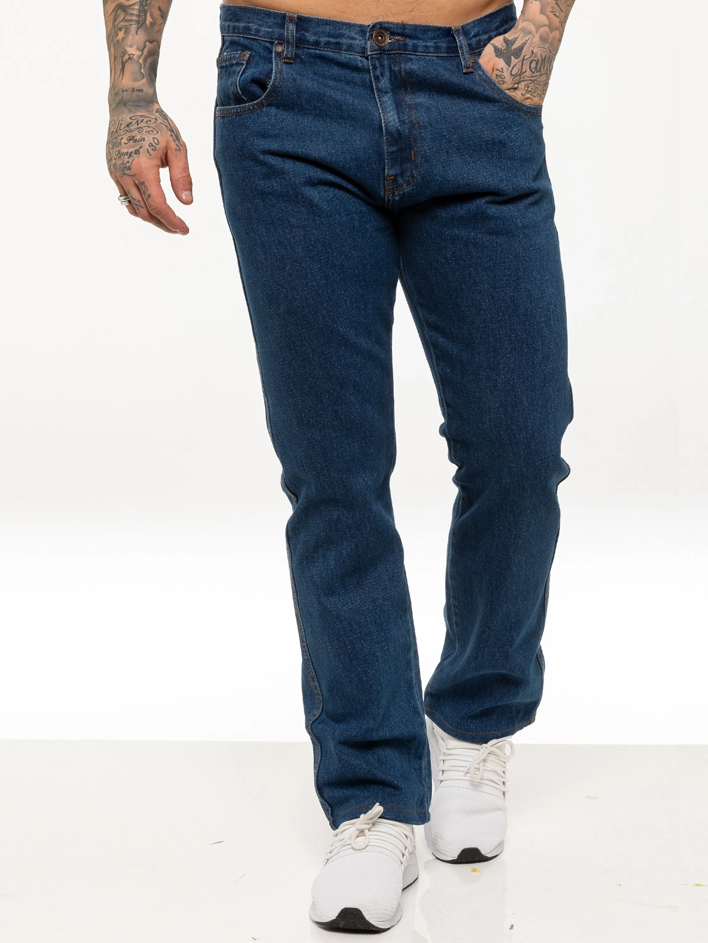 Kruze | Mens Straight Leg Denim Jeans