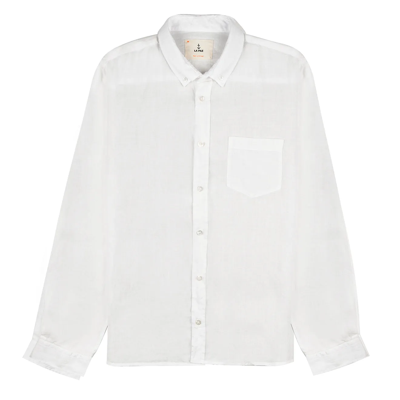 La Paz Button Down Shirt Ecru Linen