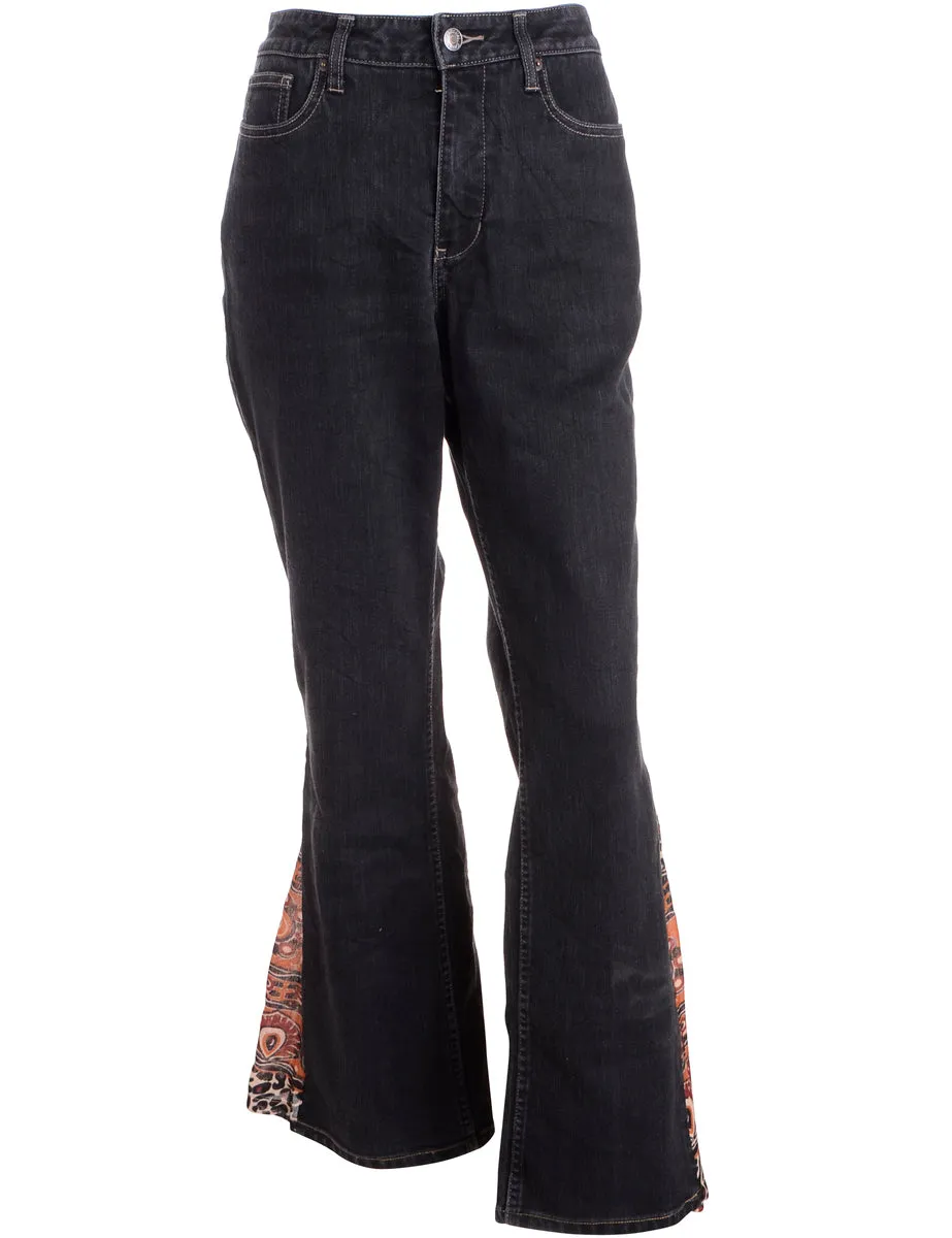 Label Black Boho Flare Jeans