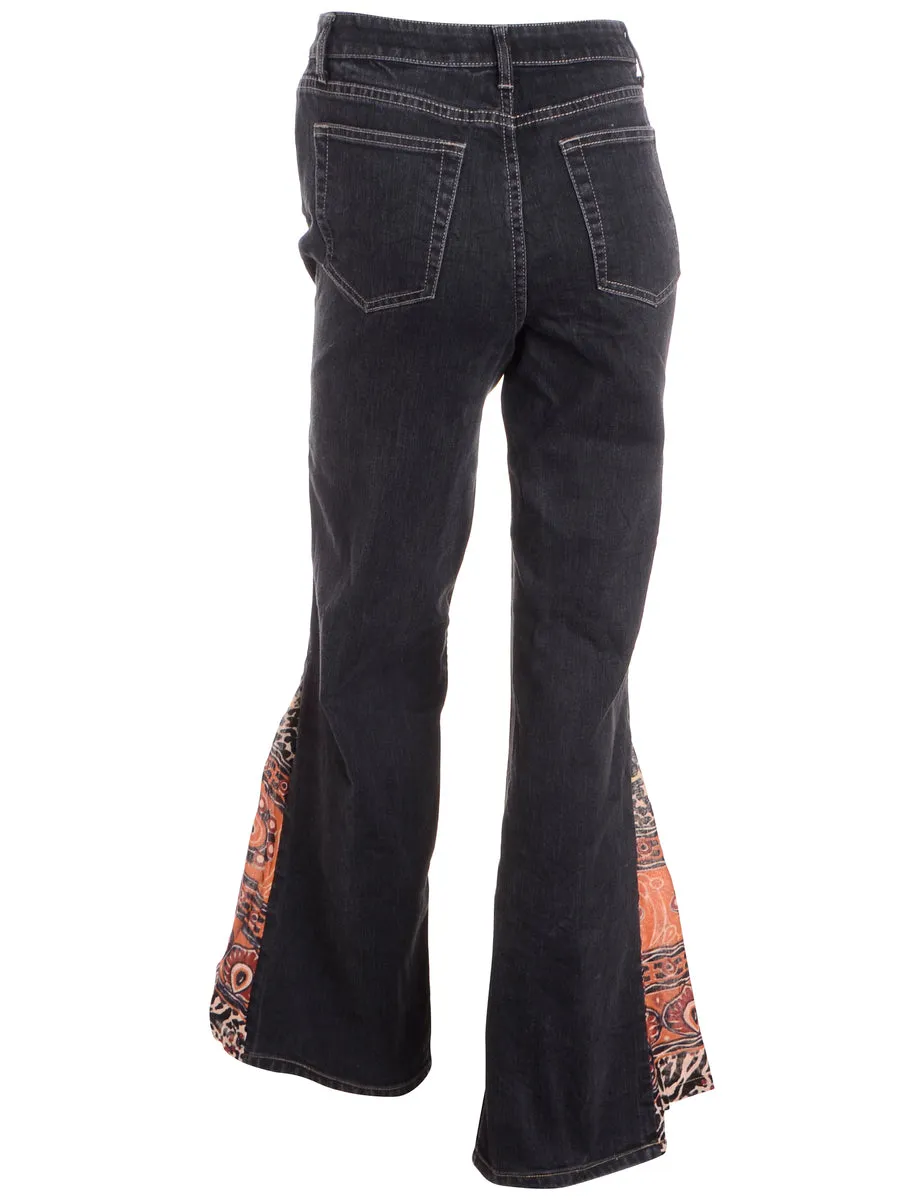 Label Black Boho Flare Jeans