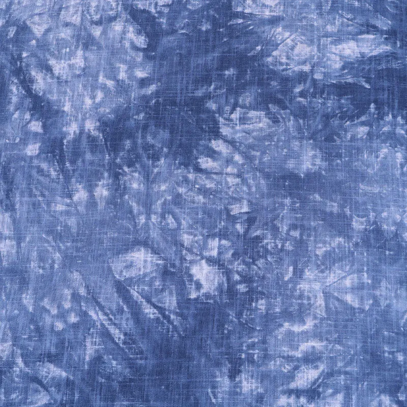 Linen and Viscose - Tie Dye - Blue