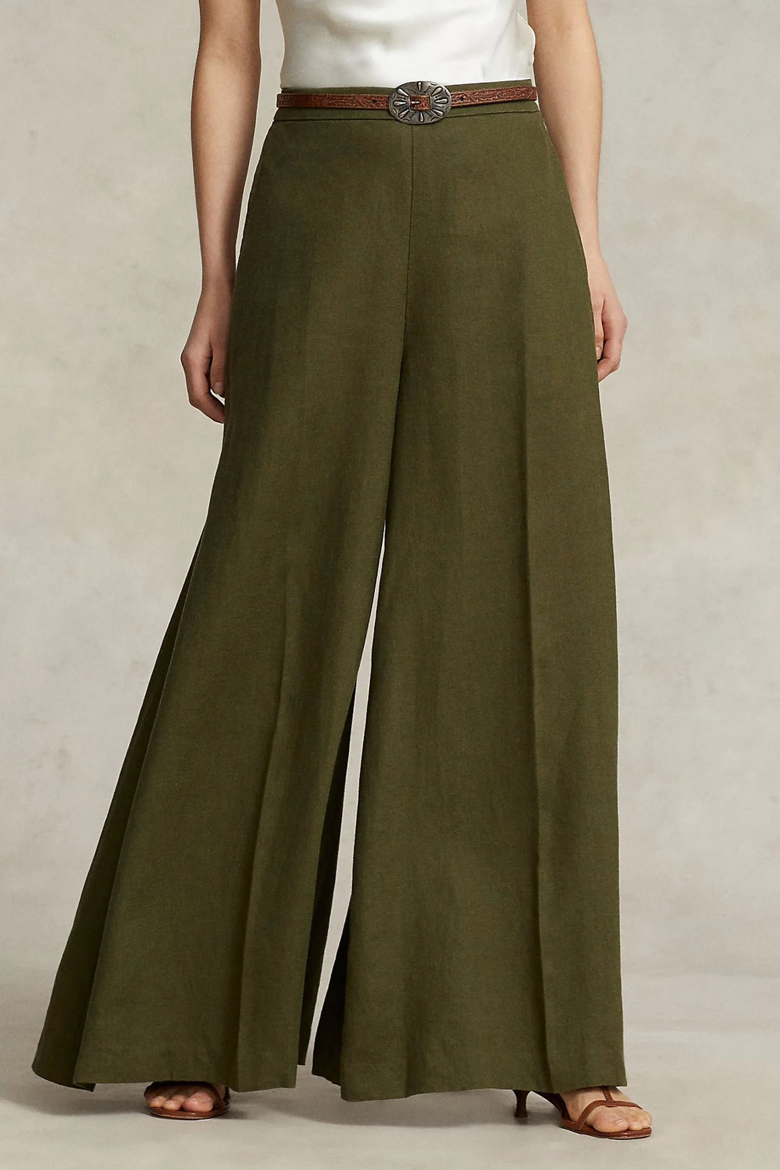 Linen Ultrawide-Leg Trouser