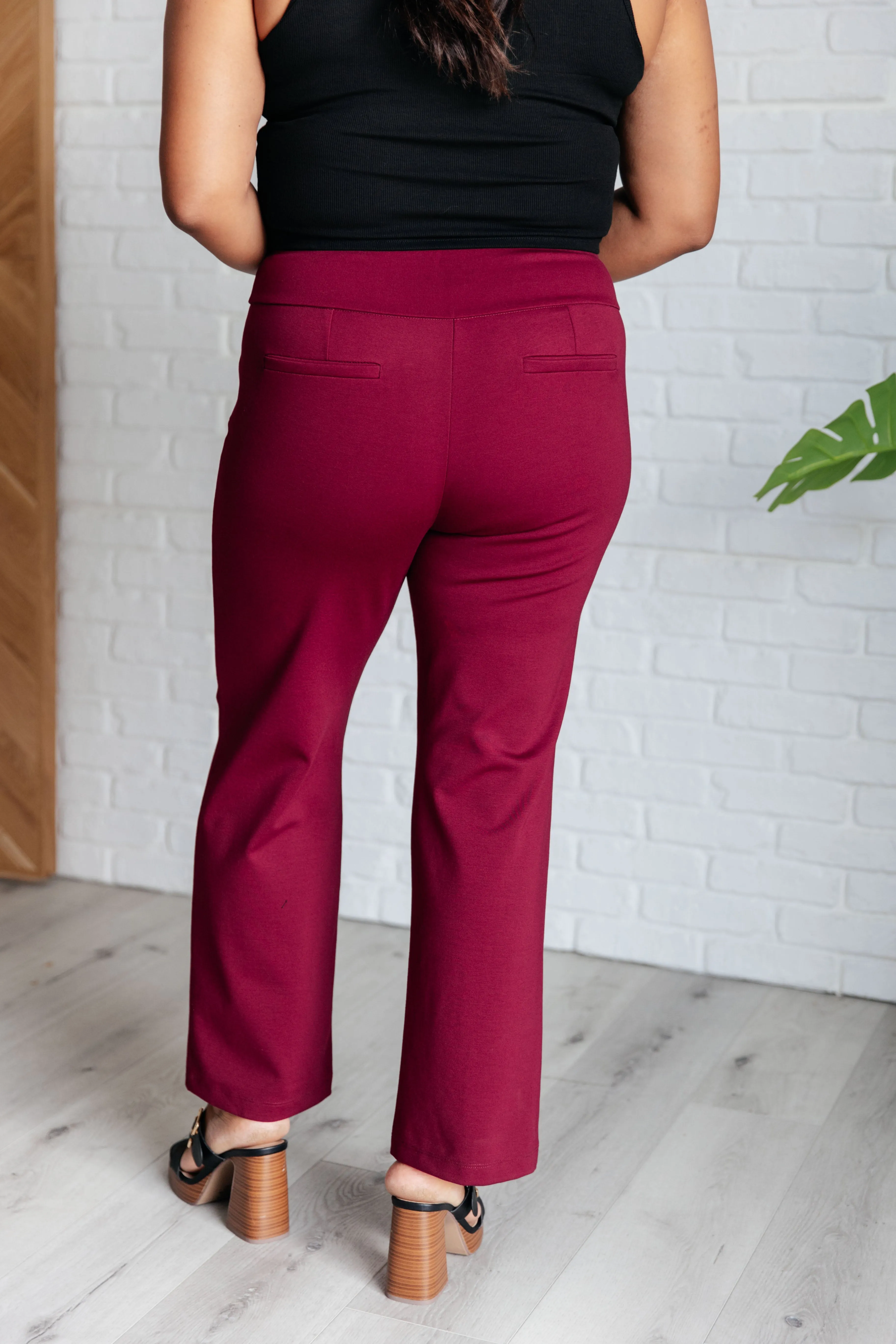 Magic Straight Pants in Wine - 12/3