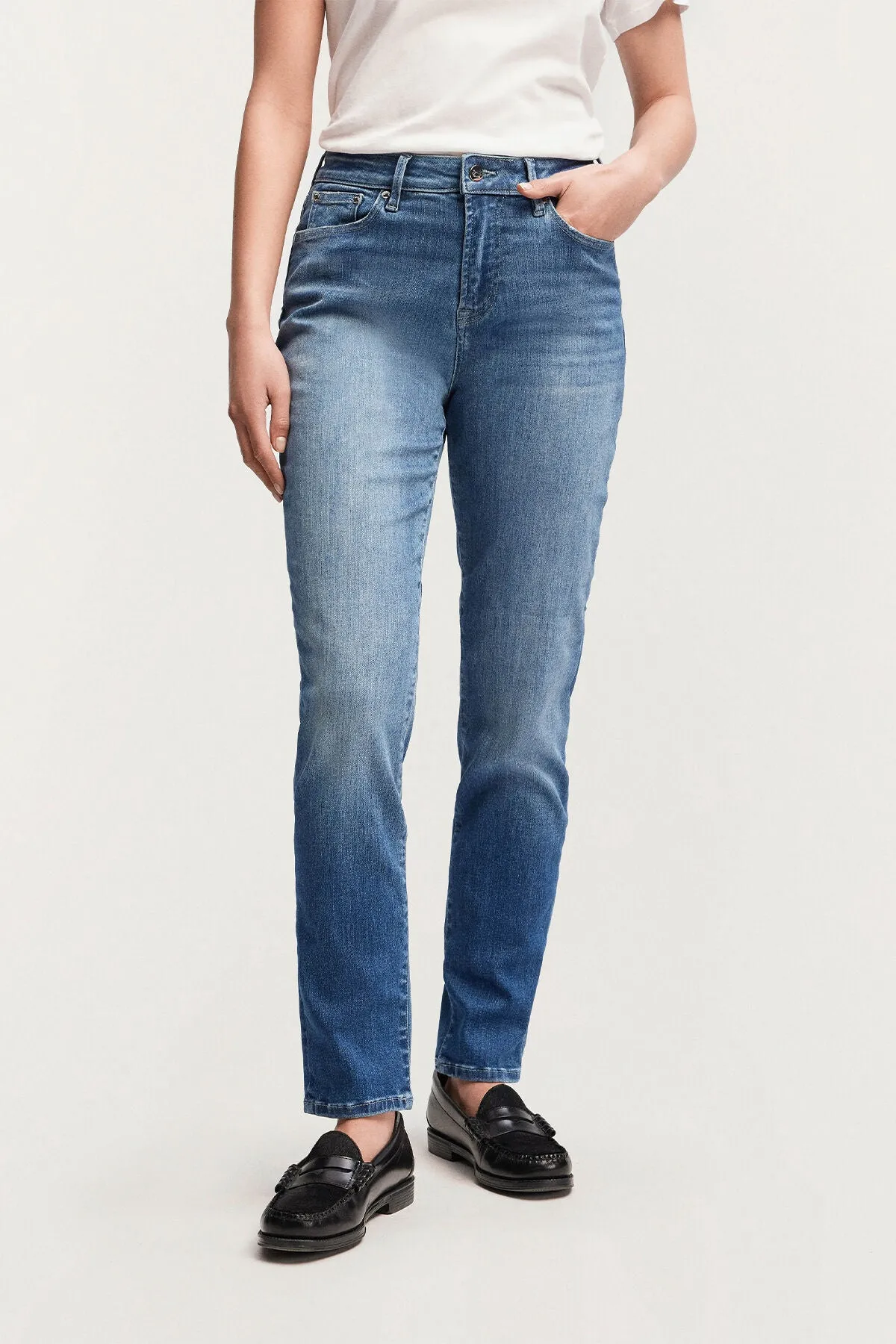 MARGOT High Slim - Light Worn Indigo