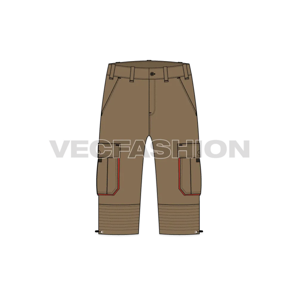 Mens Bermuda Length Cargo Shorts