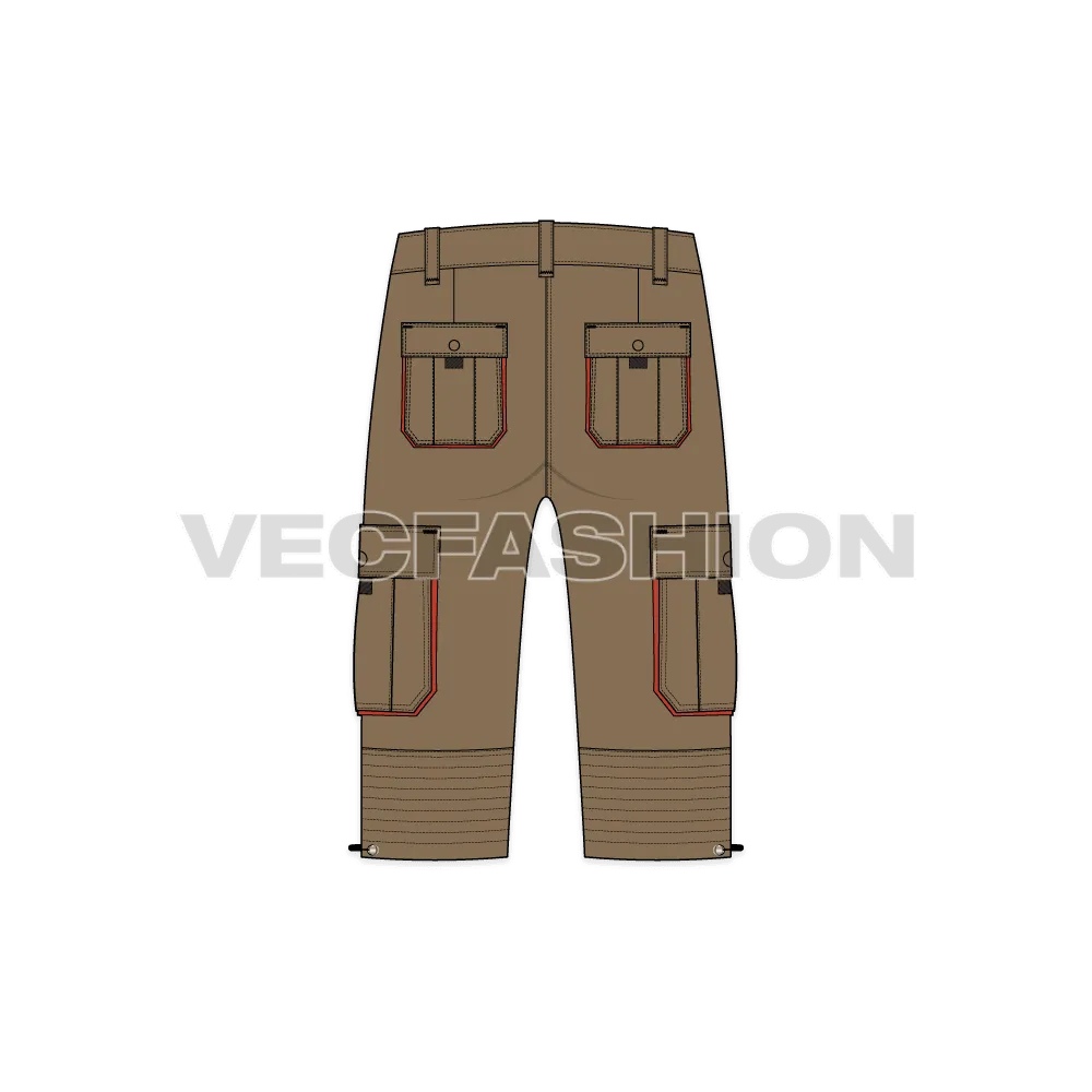 Mens Bermuda Length Cargo Shorts