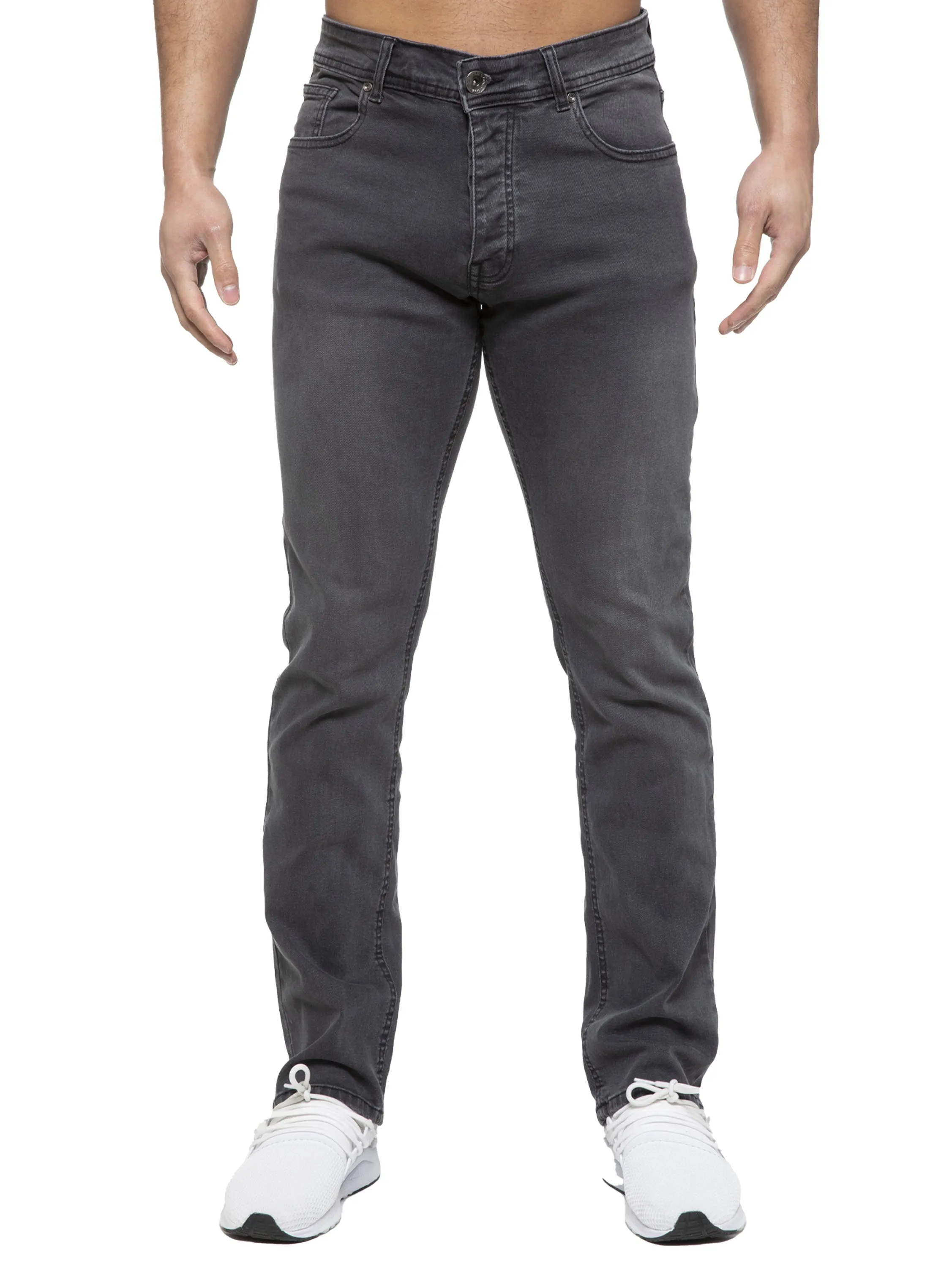 Mens Regular Fit Stretch Denim Jeans | Enzo Designer Menswear