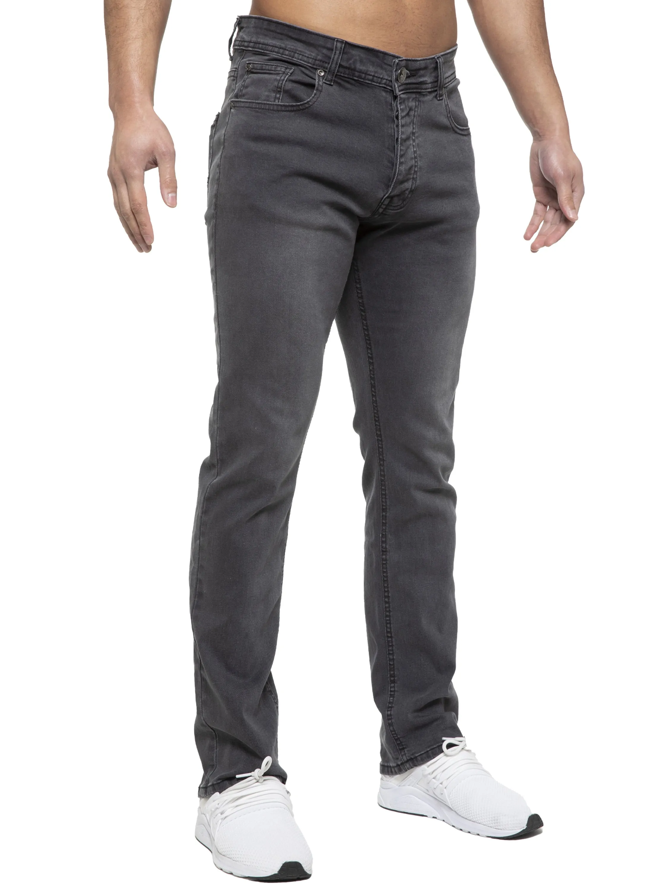 Mens Regular Fit Stretch Denim Jeans | Enzo Designer Menswear