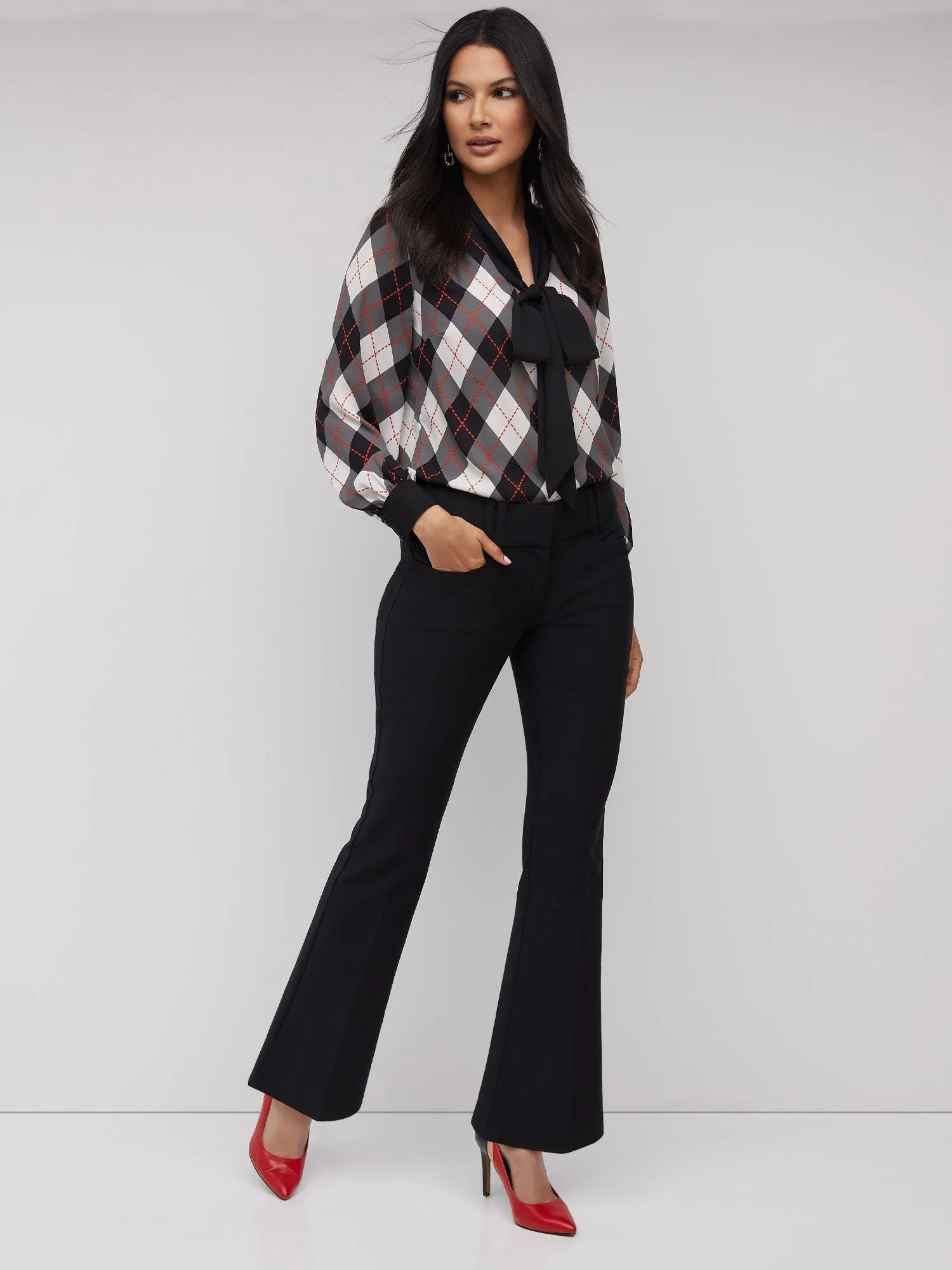 Mid-Rise Modern-Fit Bootcut Pants - All Season Stretch