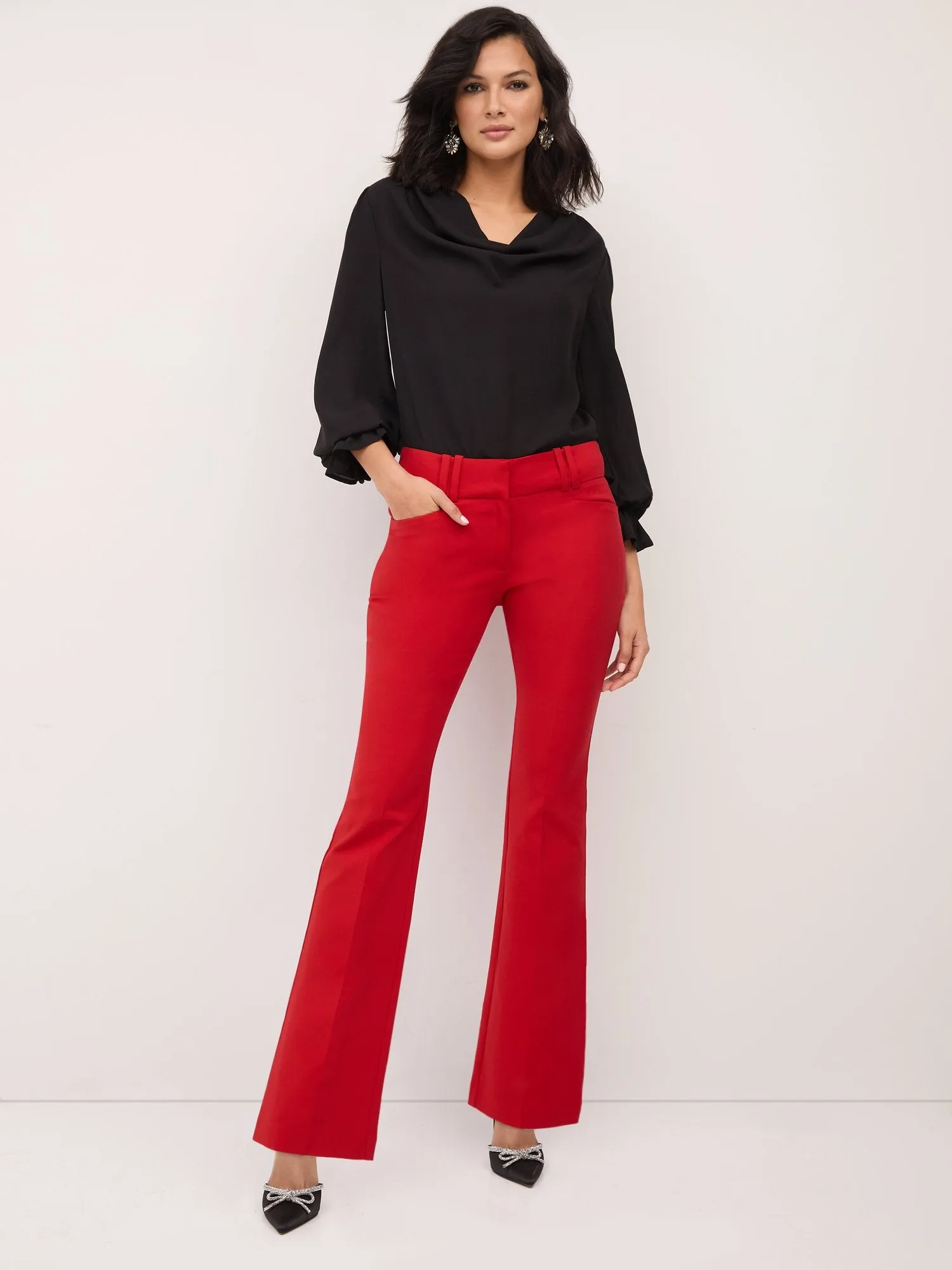 Mid-Rise Modern-Fit Bootcut Pants - All Season Stretch