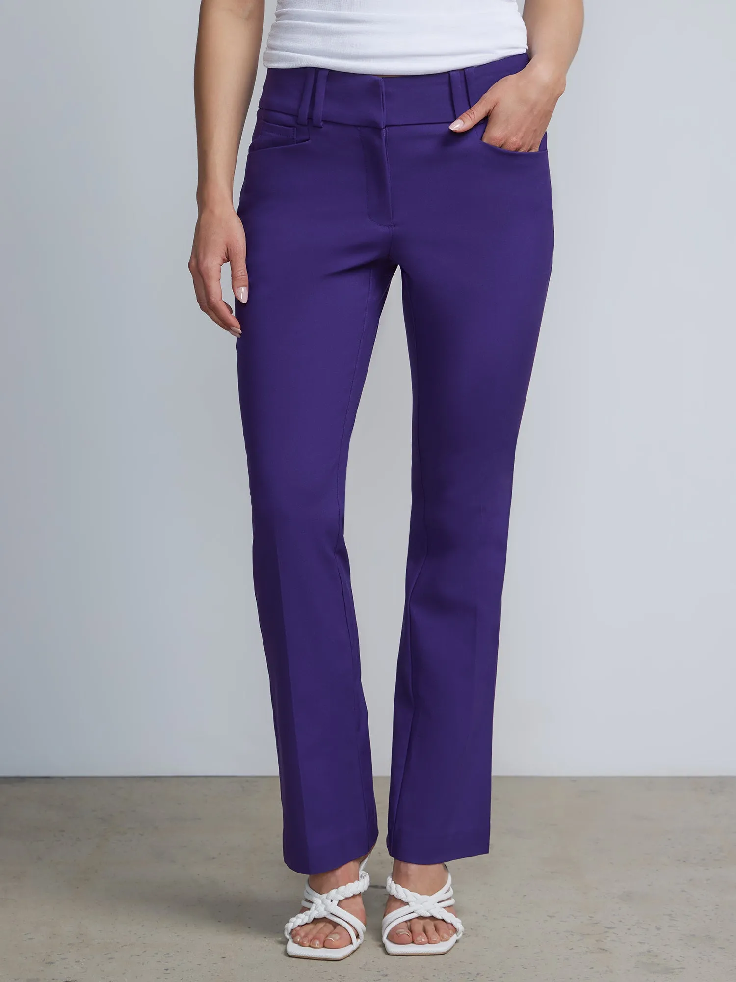 Mid-Rise Modern-Fit Bootcut Pants - All Season Stretch