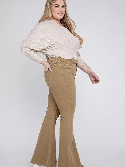 Plus VERVET By Flying Monkey All About the Flare High Rise Super Flare Jeans