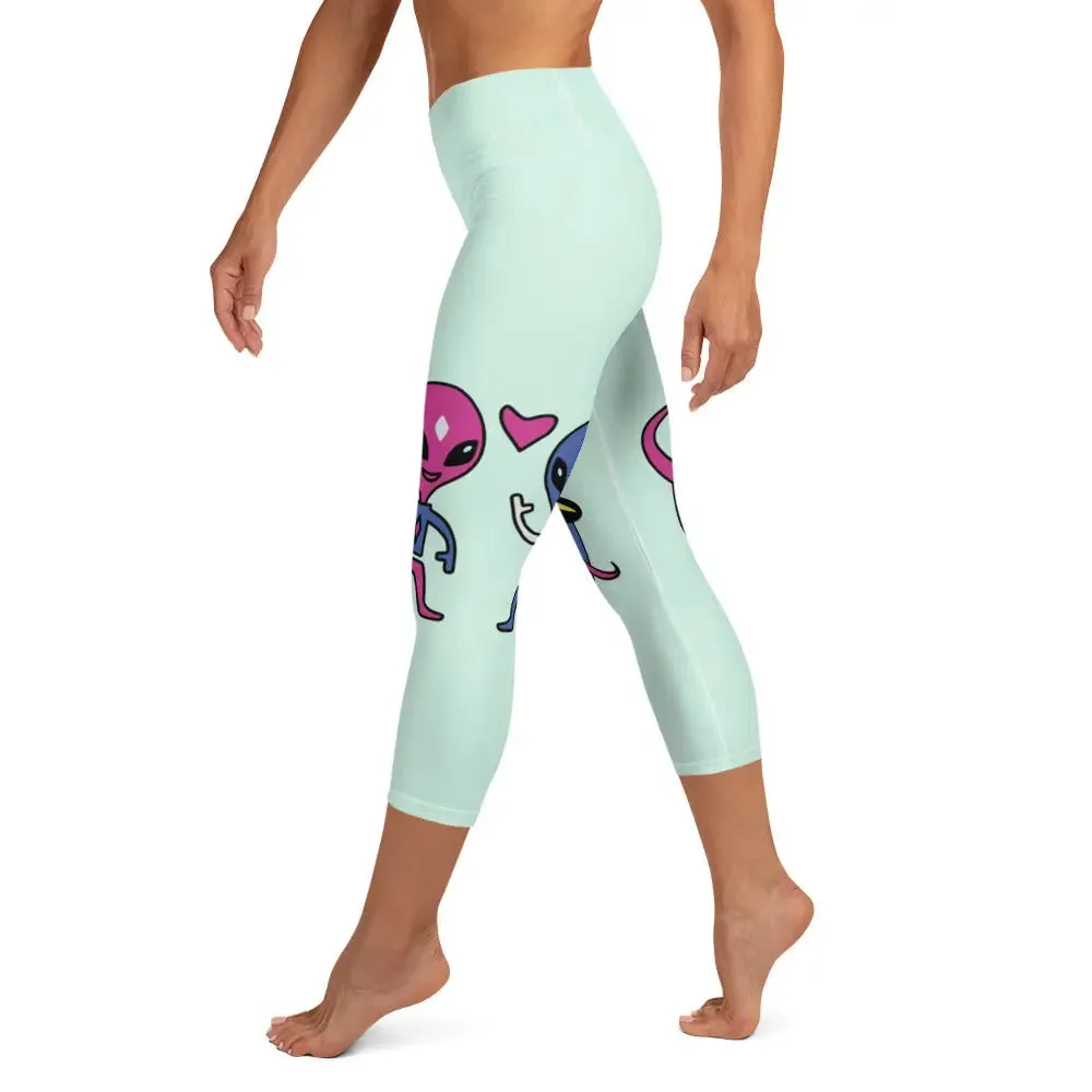 "Space Buds" Collection - Yoga Capri Leggings