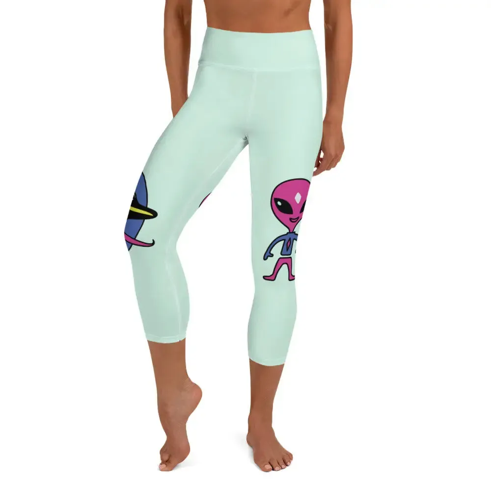 "Space Buds" Collection - Yoga Capri Leggings