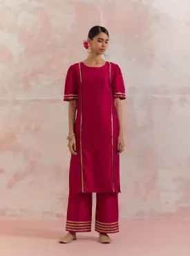 Red Rukbat Kurta