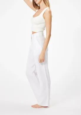 Reise Linen Pant - White