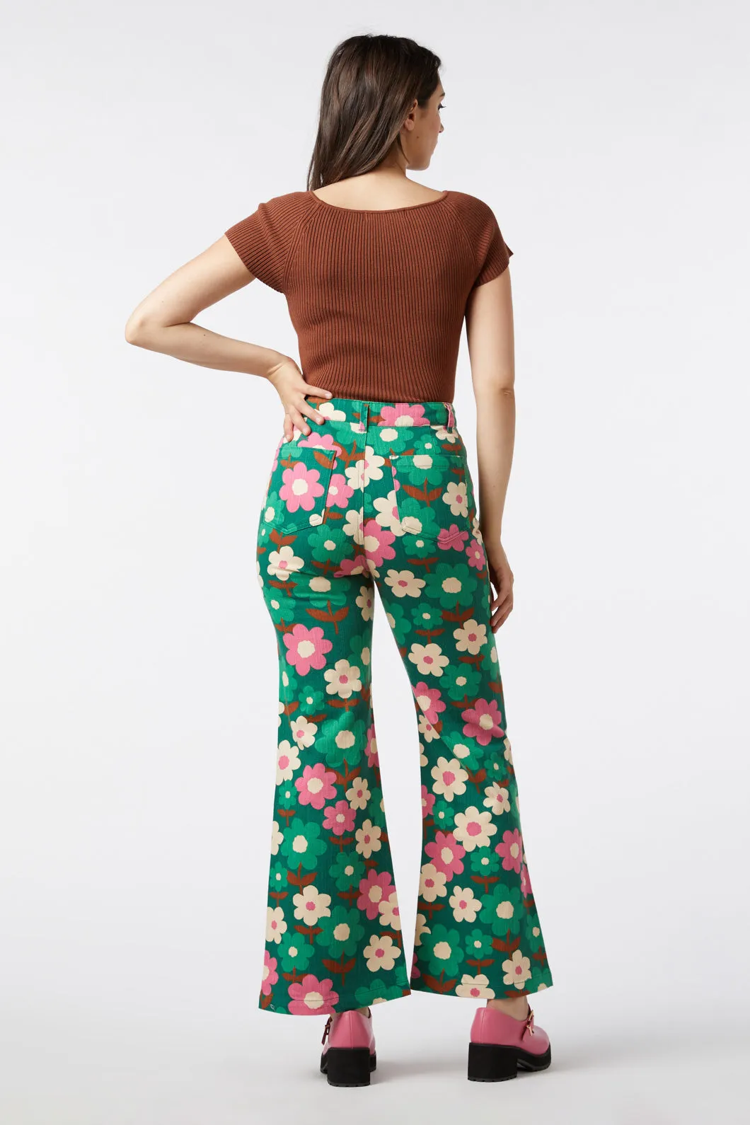 Renee Floral Flare Jean