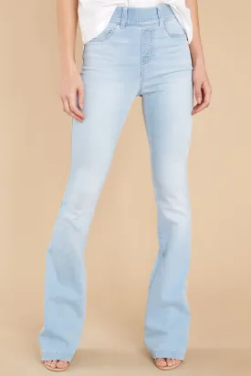 Retro Light Wash Flare Jeans