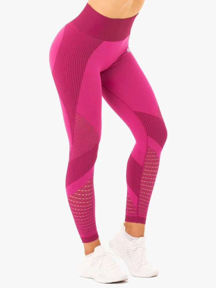 Ryderwear Electra Seamless Leggings - Electric Pink