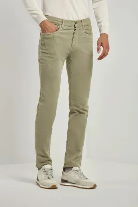 Sage corduroy 5 Pocket - Made in Italy